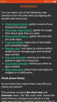 App Usage android App screenshot 8